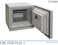 Fire Star Plus 1 Caja Fuerte Para Datos ignífuga (84 LTO) - Grado I de resistencia al robo / Prueba de resistencia al fuego de 120 min