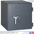 Office Data Star 115 Caja Fuerte Para Datos Ignífuga - (228 cintas LTO) - Grado de prueba antirrobo S2 / prueba de resistencia al fuego de 60 min