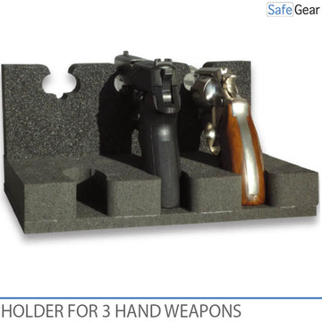 Halterung für 3 Handfeuerwaffen