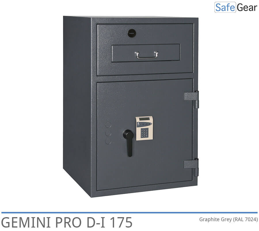 Gemini Pro D-I 175 deposit safe in Graphite Grey