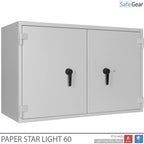 Paper Star Light 60 Caja de Documentos - 28 Archivadores - Prueba de Robo S2 / Prueba de Fuego 30m