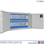 Paper Star Light 60 Caja de Documentos - 28 Archivadores - Prueba de Robo S2 / Prueba de Fuego 30m