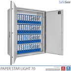 Paper Star Light 70 Caja de Documentos - 56 Archivadores - Prueba de Robo S2 / Prueba de Fuego 30m