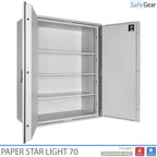 Paper Star Light 70 Caja de Documentos - 56 Archivadores - Prueba de Robo S2 / Prueba de Fuego 30m