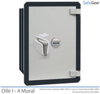 Caja Fuerte - Ollé I Mural - 4 - Cierre Electrónico - con Buzón