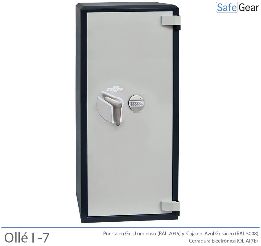 Ollé I-7 Grade 1 safe with code lock, door closed