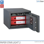 Paper Star Light 2 Fire Safe - 2 Archivadores - Prueba de Robo Grado S2 / Prueba de Fuego 30 min