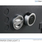 Paper Star Light 3 Fire Safe - 5 Archivadores - Prueba de Robo Grado S2 / Prueba de Fuego 30 min