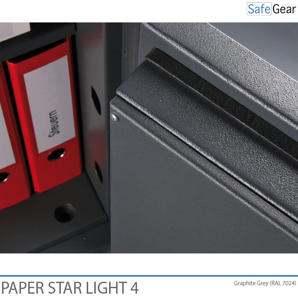 Paper Star Light 4 Fire Safe - 7 Archivadores - Prueba de Robo Grado S2 / Prueba de Fuego 30 min