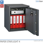 Paper Star Light 4 Fire Safe - 7 Archivadores - Prueba de Robo Grado S2 / Prueba de Fuego 30 min