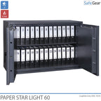 Paper Star Light 60 Caja de Documentos - 28 Archivadores - Prueba de Robo S2 / Prueba de Fuego 30m