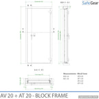 Puerta Acorazada - AV1-20 - Grado 1