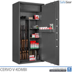 Cervo V Combi - Armario para armas - (7 rifles) - Prueba de robo Grado 1
