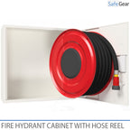 Armario contra incendios con carrete de manguera - 690x690x290 mm - PVC 30 m - 3/4'' (19mm)