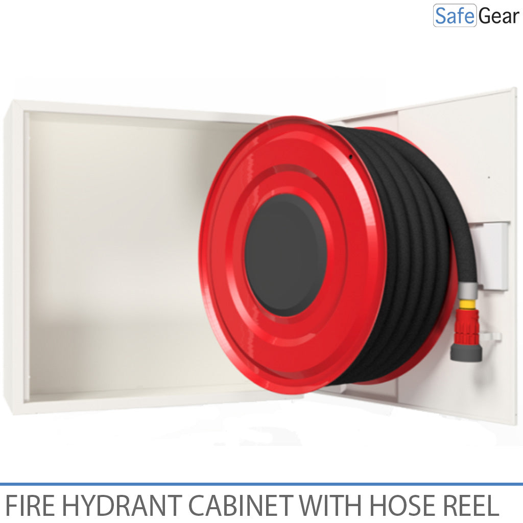 Armario contra incendios con carrete de manguera - 690x690x290 mm - PVC 30 m - 3/4'' (19mm)