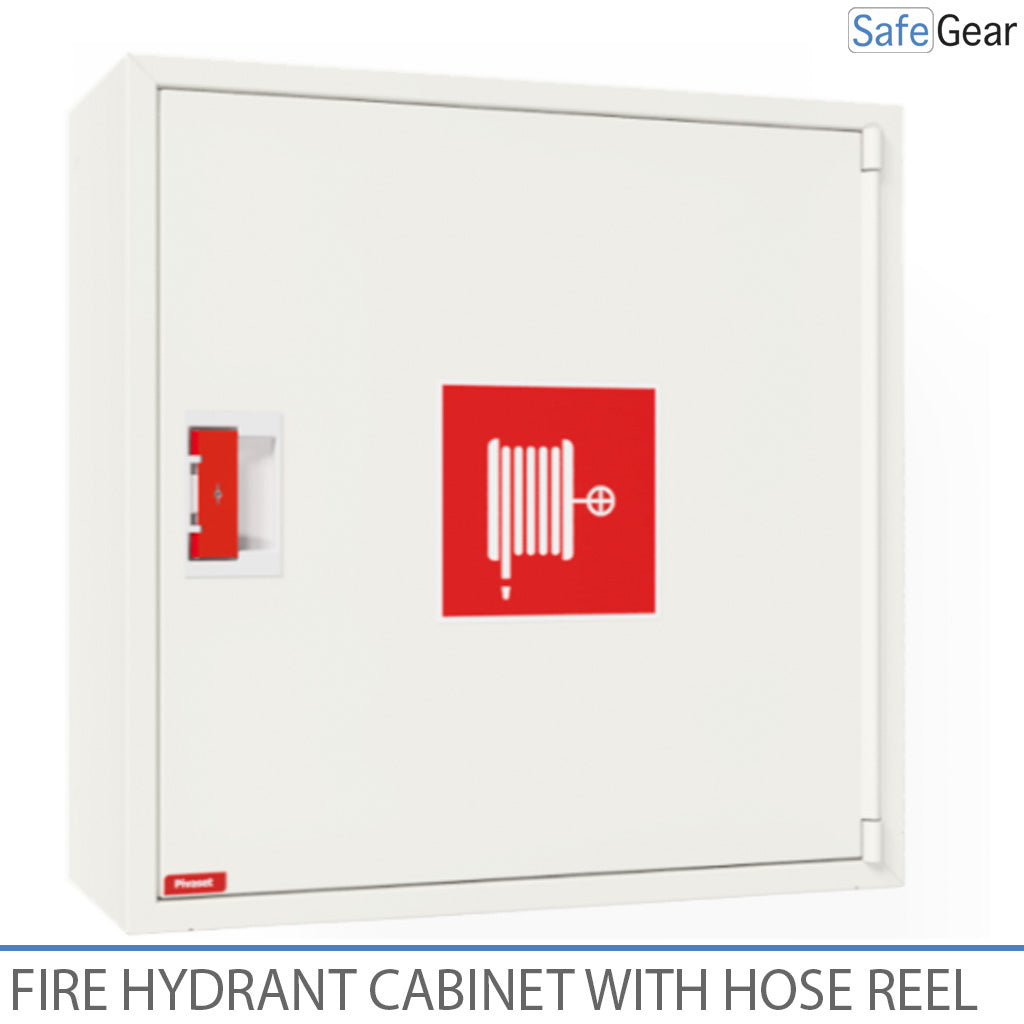 Armario para hidrante contra incendios con carrete portamanguera