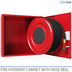 Armario contra incendios con carrete de manguera - 690x690x290 mm - PVC 30 m - 3/4'' (19mm)