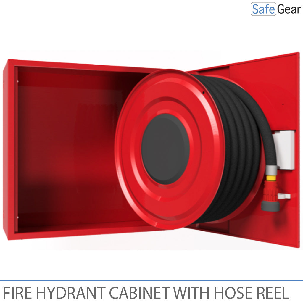 Armario contra incendios con carrete de manguera - 690x690x290 mm - PVC 30 m - 3/4'' (19mm)