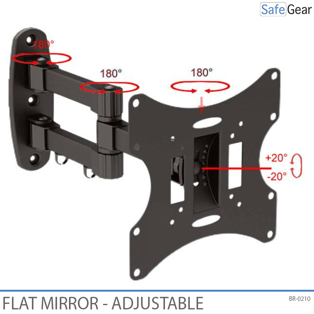 Espejo industrial de acero inoxidable - Ajustable