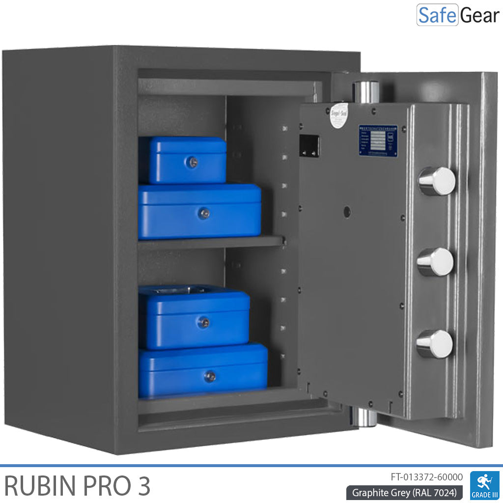 Caja Fuerte de seguridad Rubin Pro 3 (42 litros) - Prueba de robo Grado 3