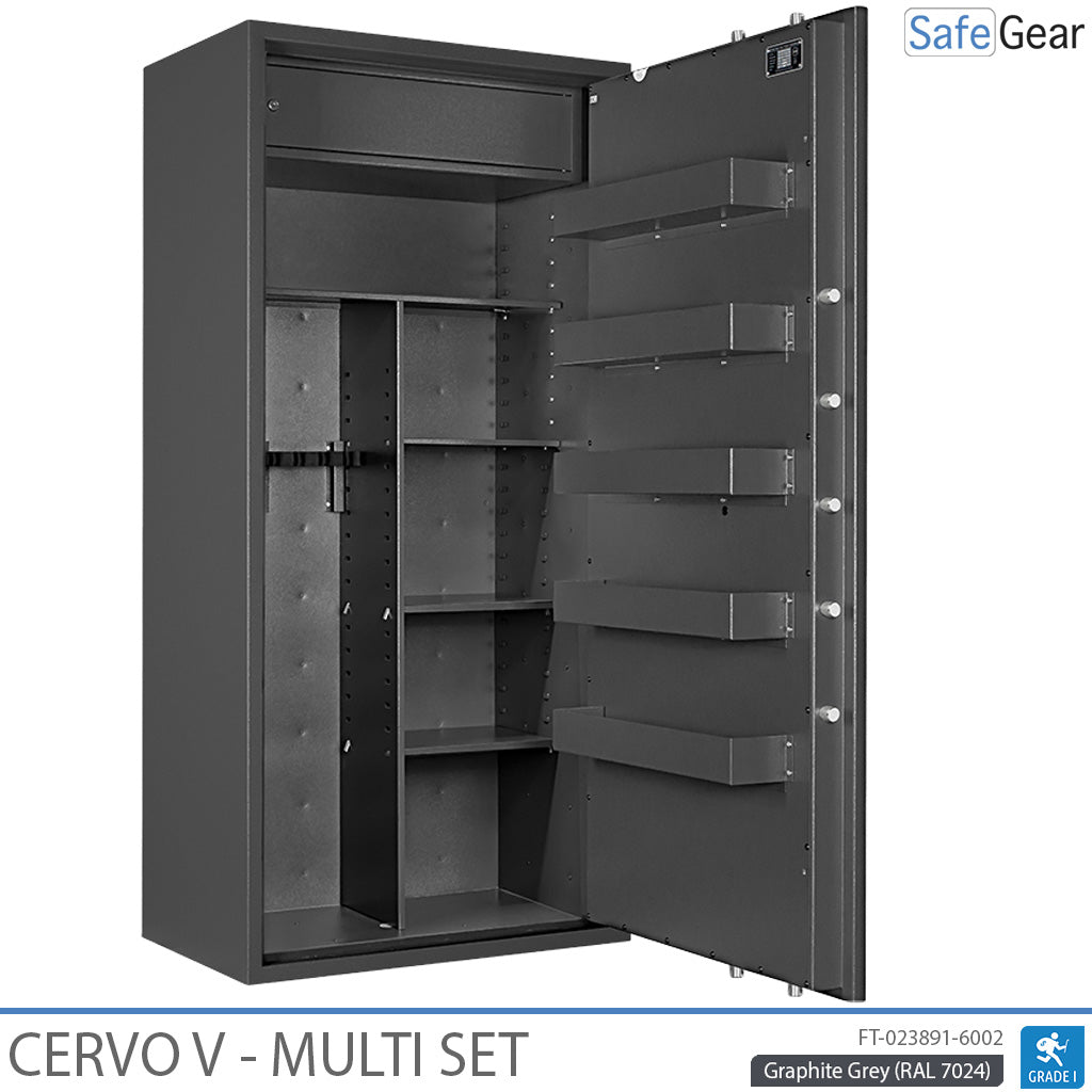 Cervo V Multi Set - Armario para armas - (14 rifles) - Prueba de robo Grado 1