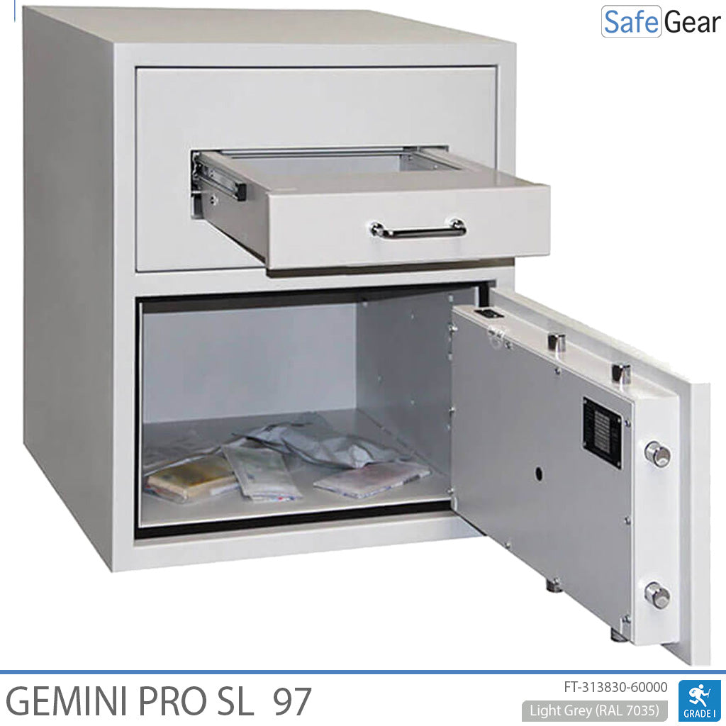 Gemini Pro SL 97 Caja Fuerte De Depósito (119 L) - prueba de robo D-I - Cerradura electrónica con 9 códigos de usuario