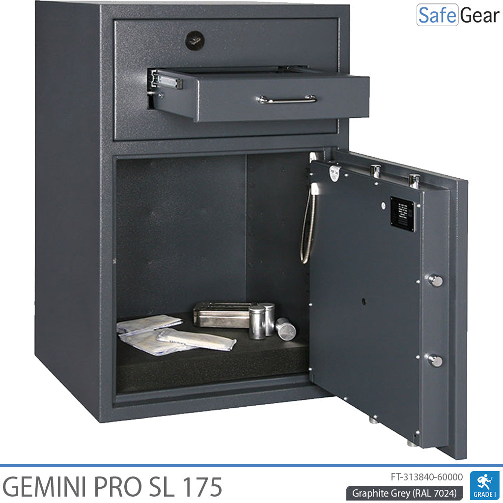 Gemini Pro SL 175 Caja Fuerte De Depósito (205 L) - Prueba de robo D-I - Cerradura con llave