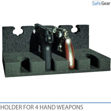 Halterung für 4 Handfeuerwaffen
