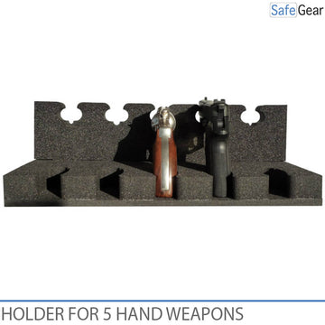 Halterung für 5 Handfeuerwaffen