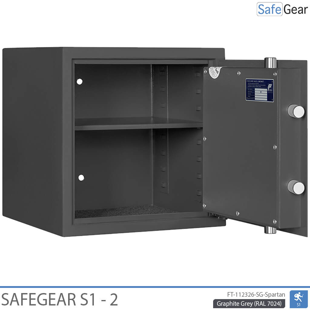 SafeGear SG 2 - Caja fuerte de seguridad (46 litros) - Prueba de robo Grado S1