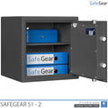 SafeGear SG 2 - Caja fuerte de seguridad (46 litros) - Prueba de robo Grado S1