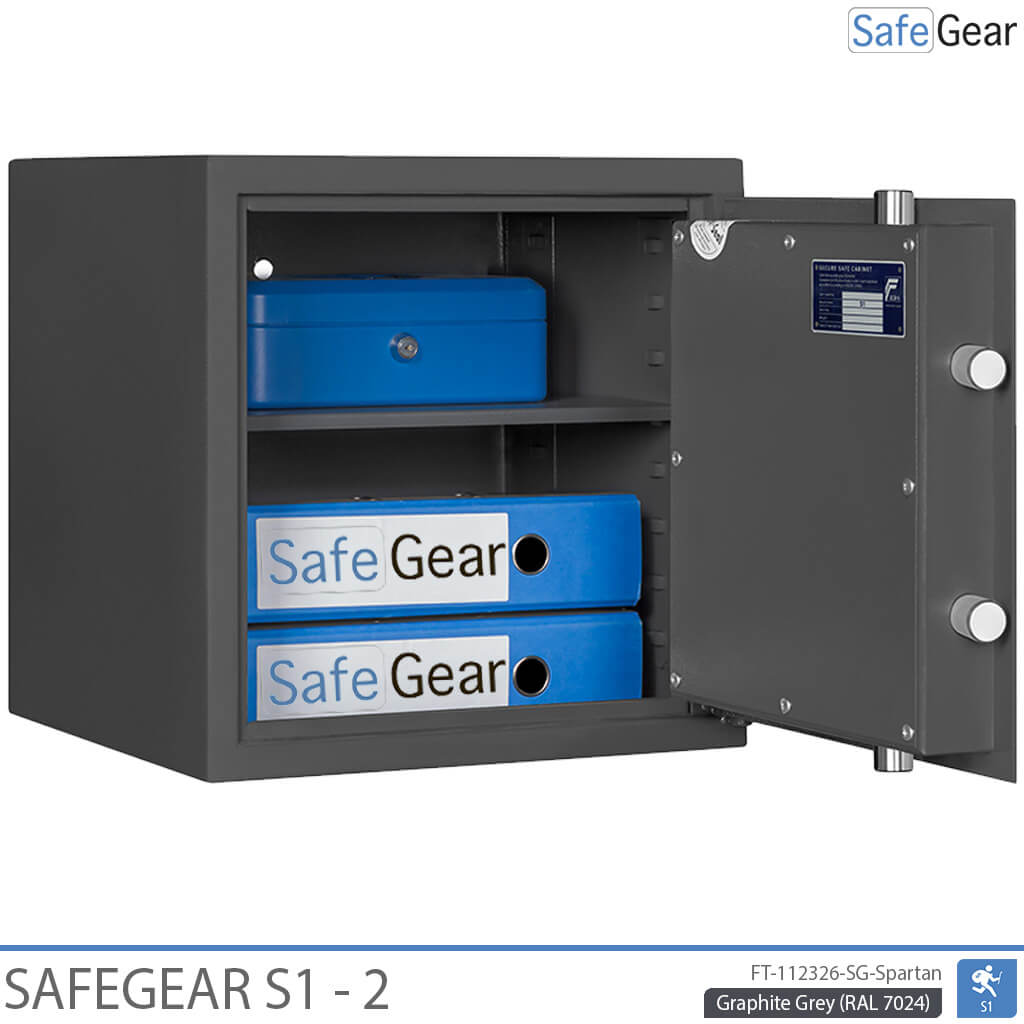 SafeGear SG 2 - Caja fuerte de seguridad (46 litros) - Prueba de robo Grado S1