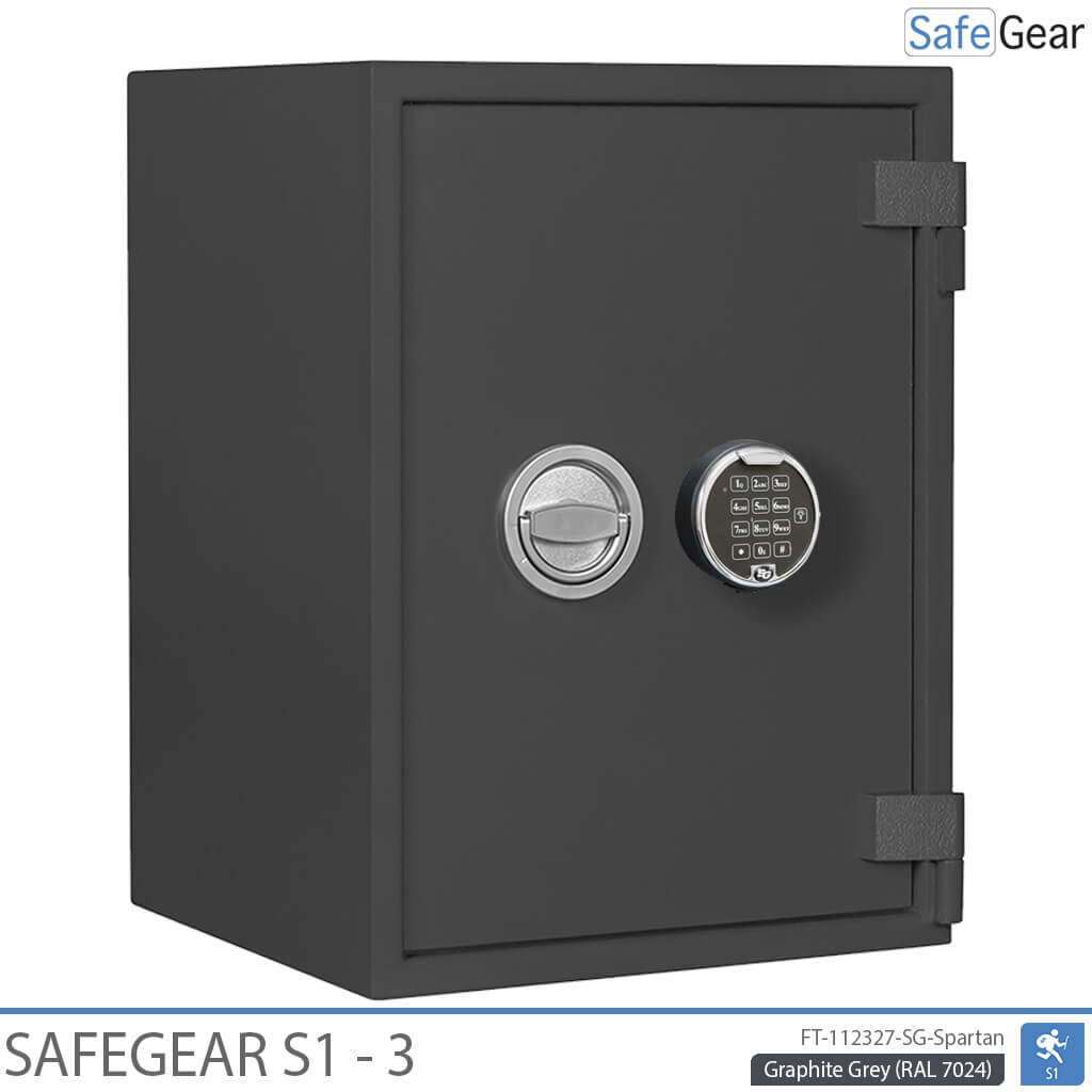 SafeGear SG 3 - Caja fuerte de seguridad (63 litros) - Prueba de robo Grado S1