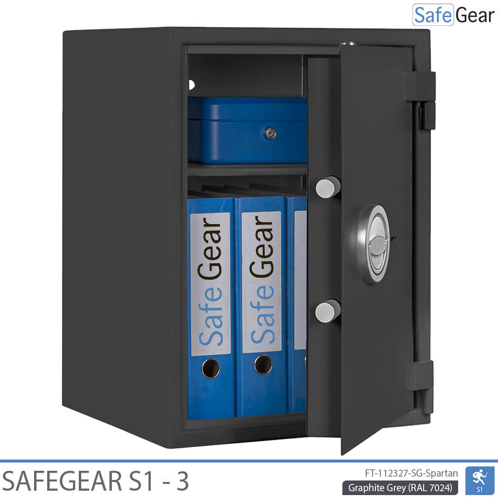 SafeGear SG 3 - Caja fuerte de seguridad (63 litros) - Prueba de robo Grado S1