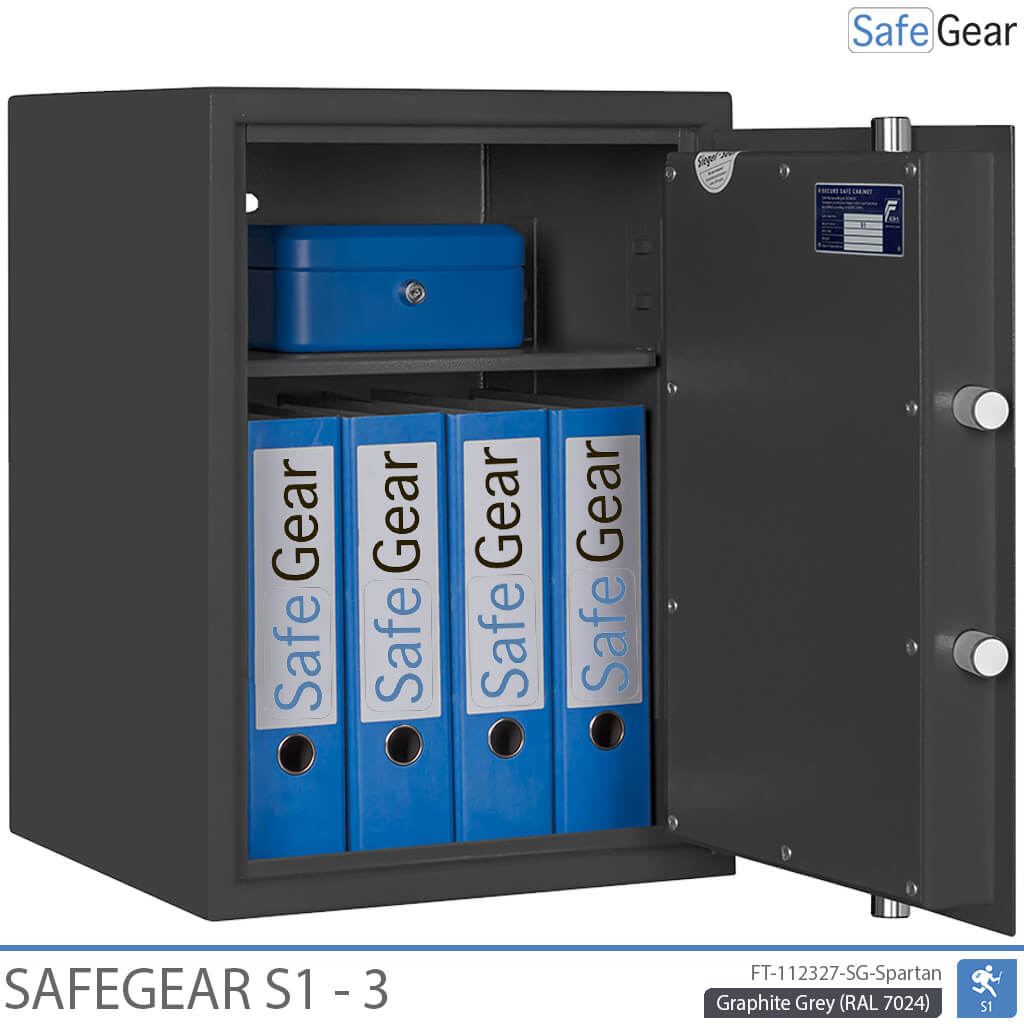 SafeGear SG 3 - Caja fuerte de seguridad (63 litros) - Prueba de robo Grado S1