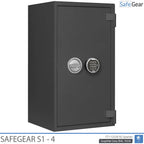 SafeGear SG 4 - Caja fuerte de seguridad (85 litros) - Prueba de robo Grado S1