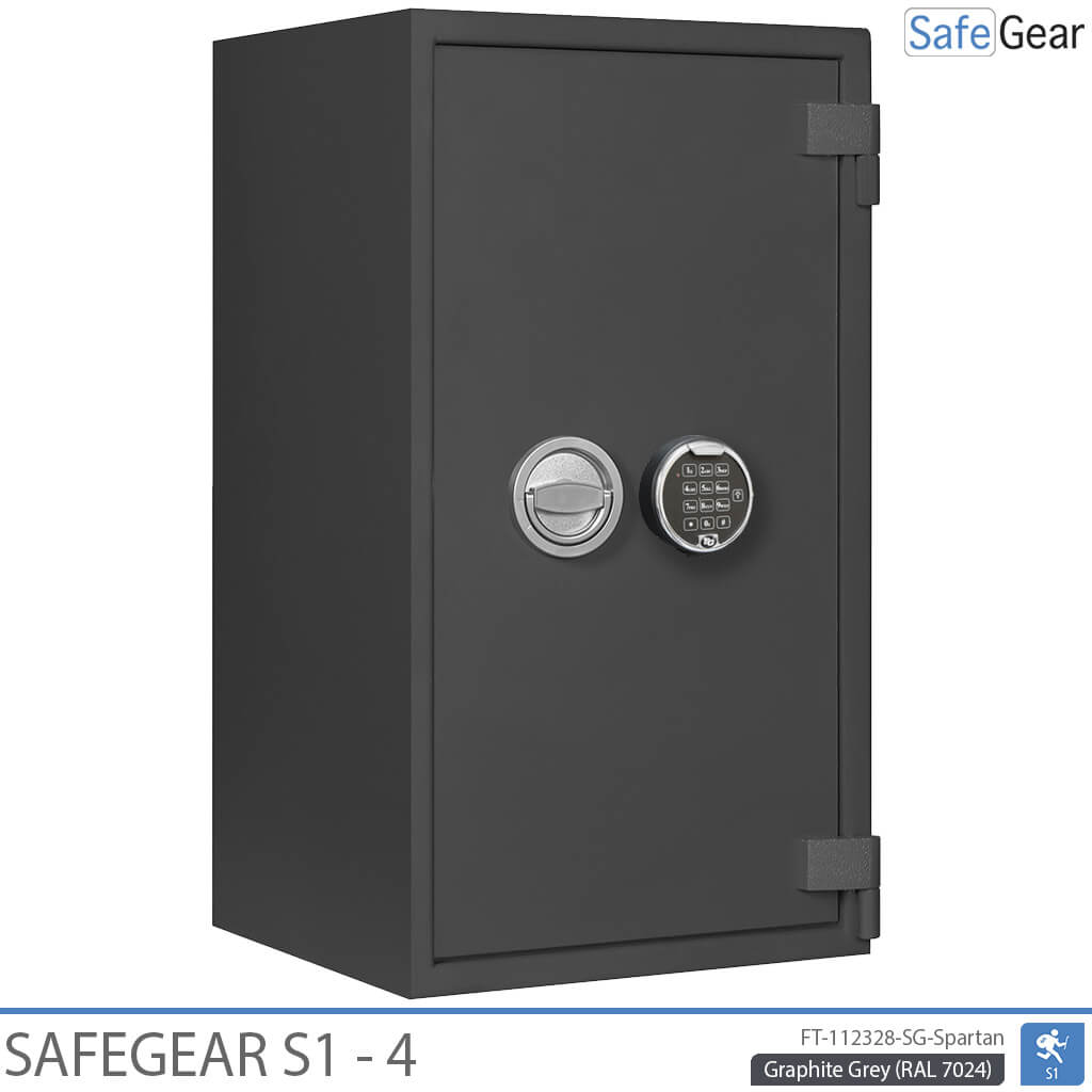 SafeGear SG 4 - Caja fuerte de seguridad (85 litros) - Prueba de robo Grado S1