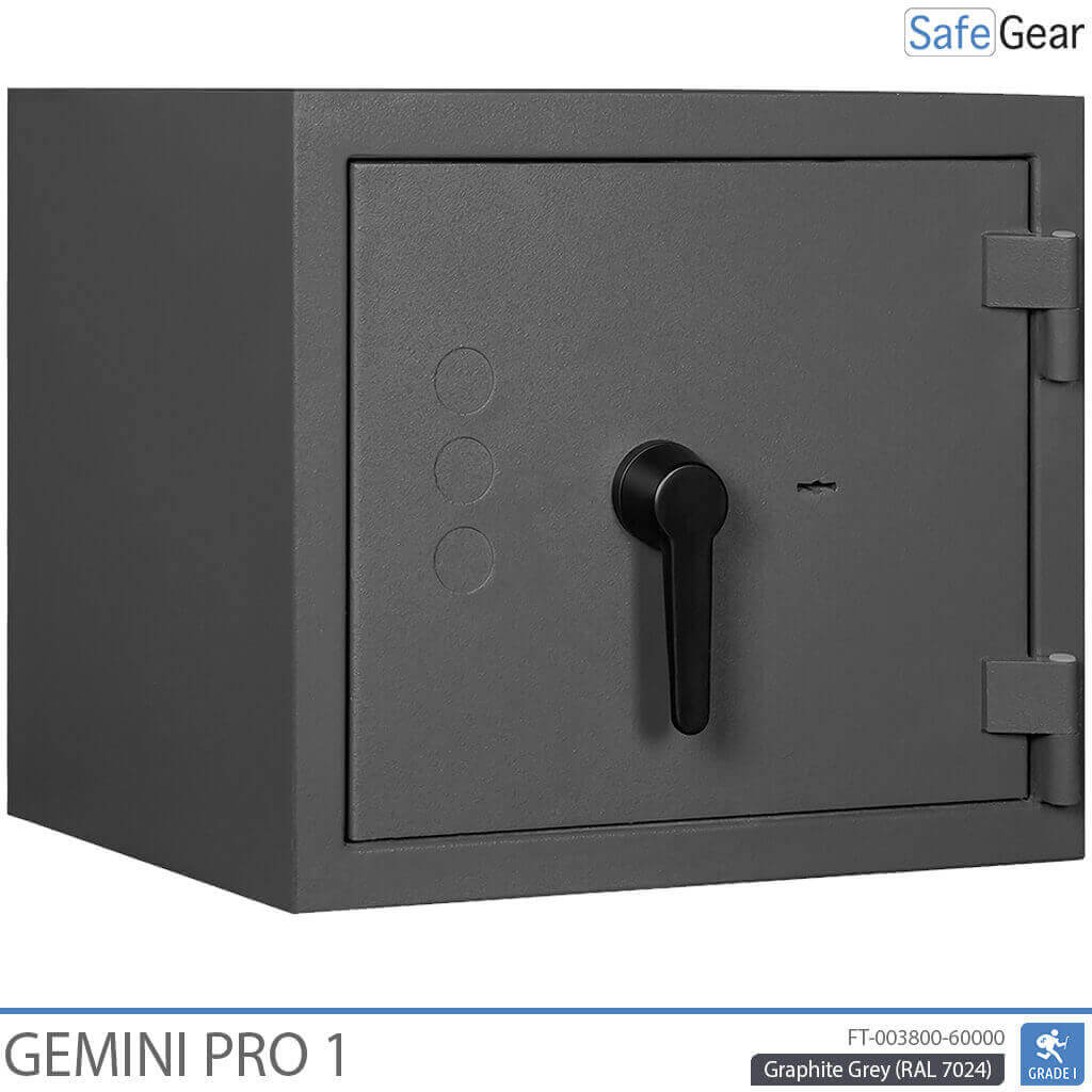 Gemini Pro 1 - Caja fuerte de seguridad (45 litros) - Prueba de robo Grado 1