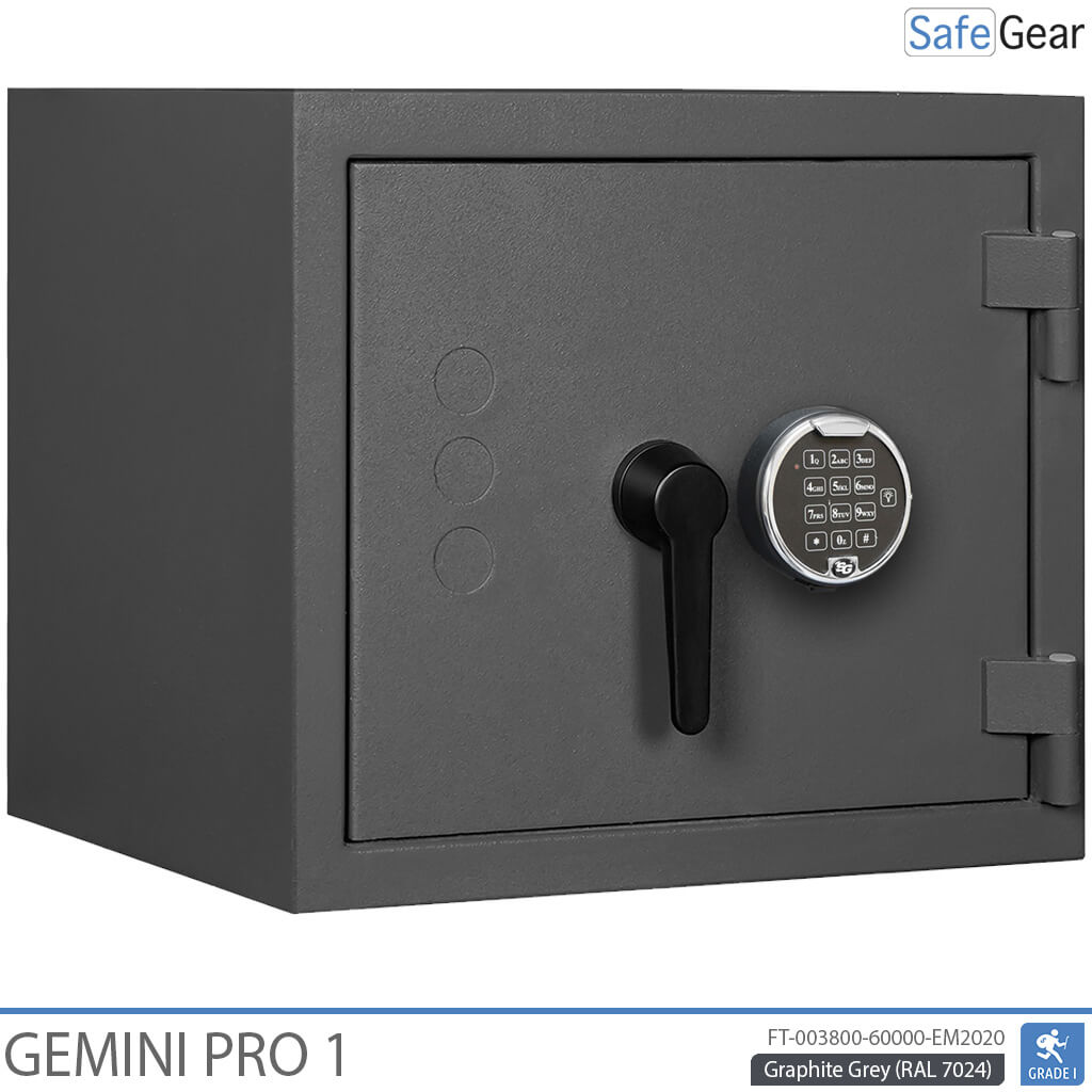 Gemini Pro 1 - Caja fuerte de seguridad (45 litros) - Prueba de robo Grado 1