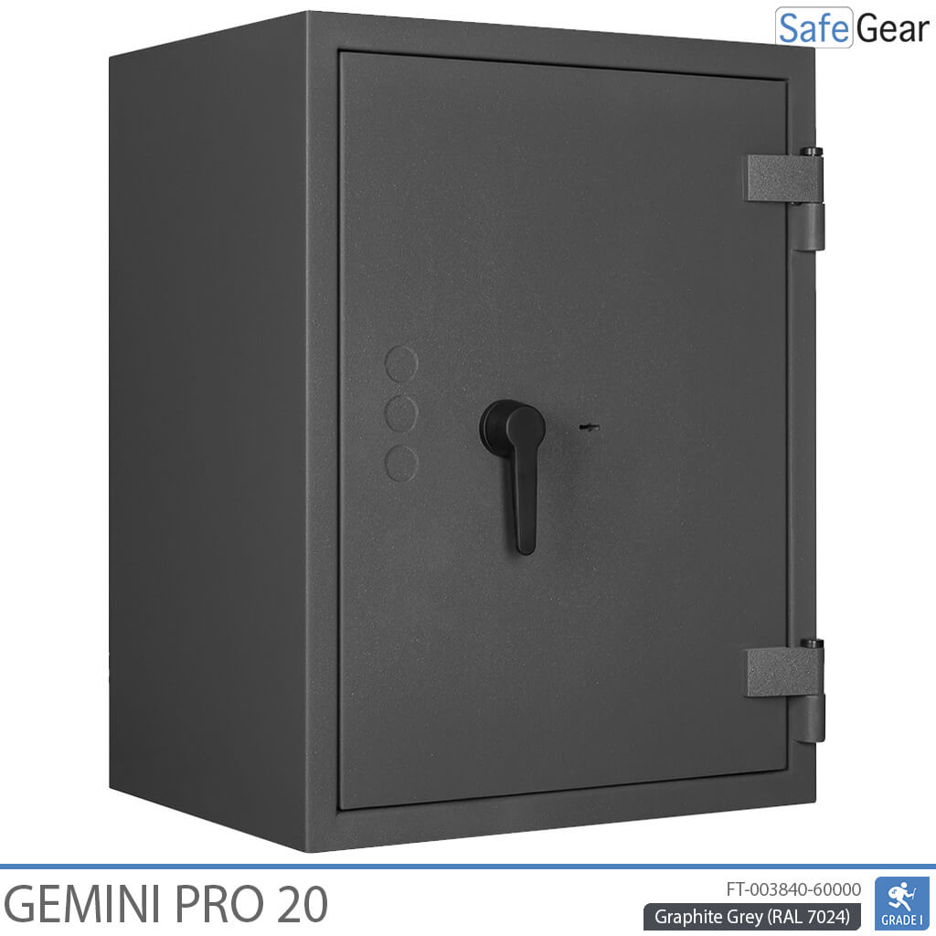 Gemini Pro 20 - Caja fuerte de seguridad (141 litros) - Prueba de robo Grado 1