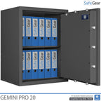 Gemini Pro 20 - Caja fuerte de seguridad (141 litros) - Prueba de robo Grado 1