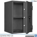 Gemini Pro 20 - Caja fuerte de seguridad (141 litros) - Prueba de robo Grado 1