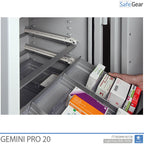 Gemini Pro 20 - Caja Fuerte para farmacia (141 Litros) - 4 cajones - Grado I de prueba contra robos