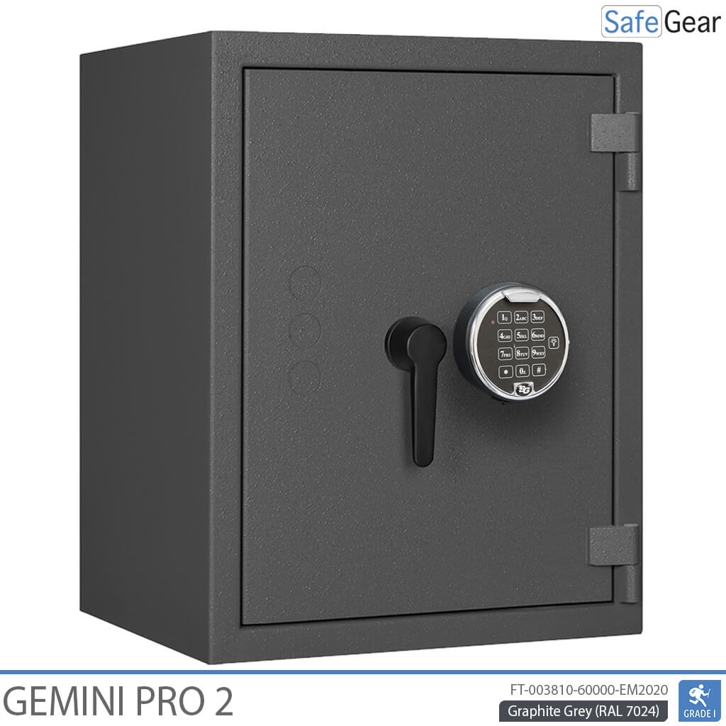 Gemini Pro 2 - Caja fuerte de seguridad (70 litros) - Prueba de robo Grado 1