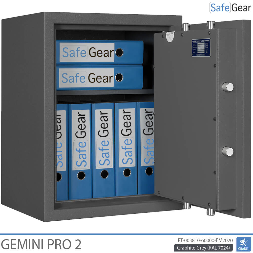 Gemini Pro 2 - Caja fuerte de seguridad (70 litros) - Prueba de robo Grado 1