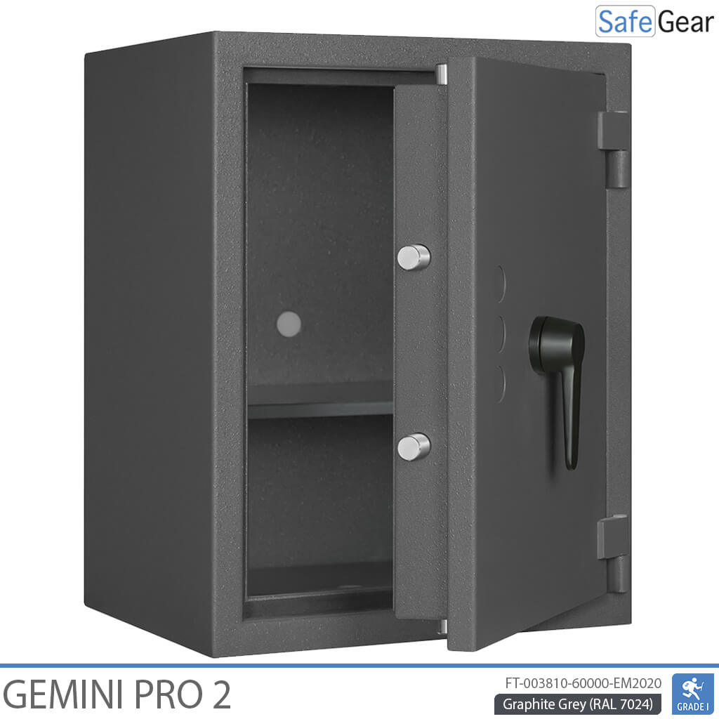 Gemini Pro 2 - Caja fuerte de seguridad (70 litros) - Prueba de robo Grado 1