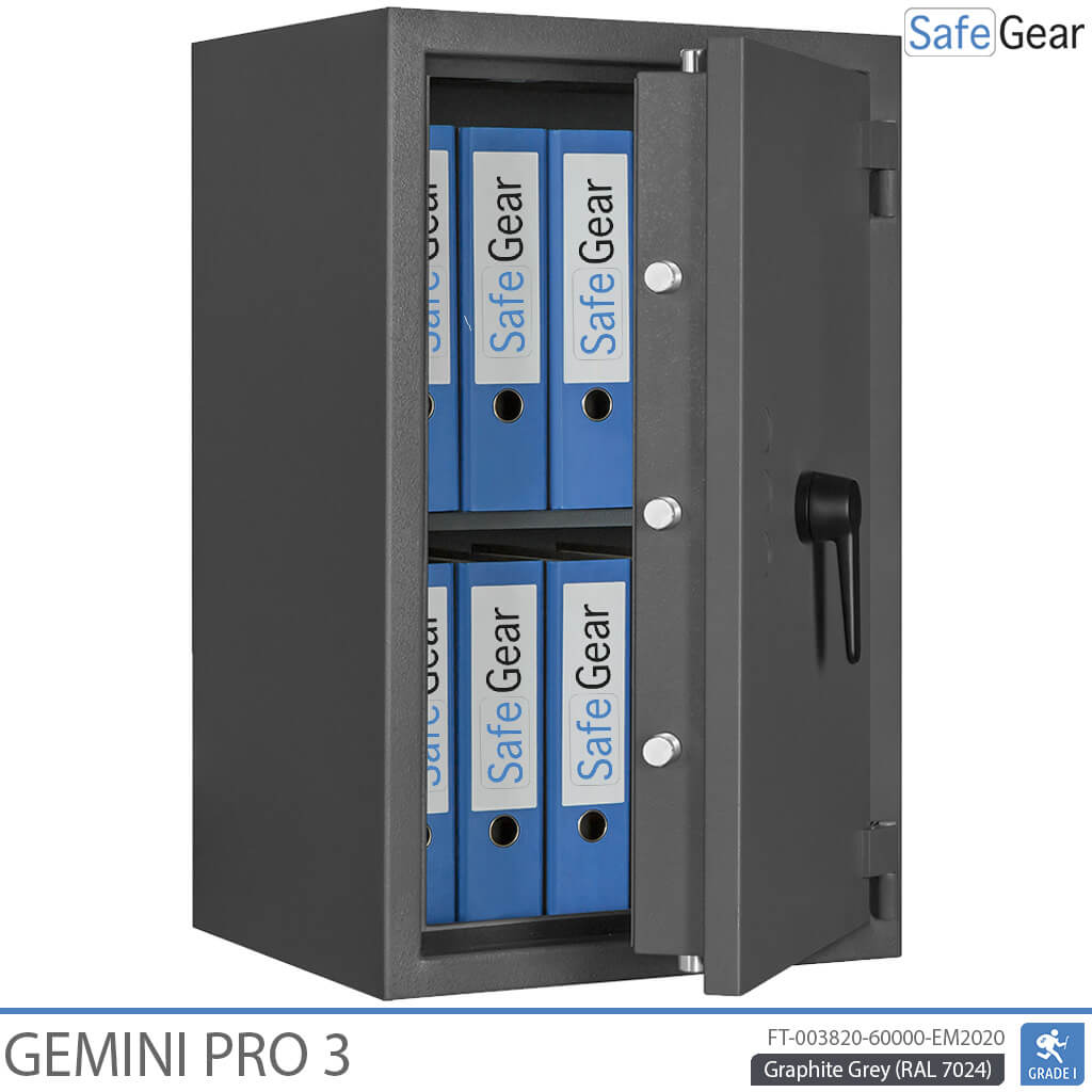 Gemini Pro 3 - Caja fuerte de seguridad (90 litros) - Prueba de robo Grado 1