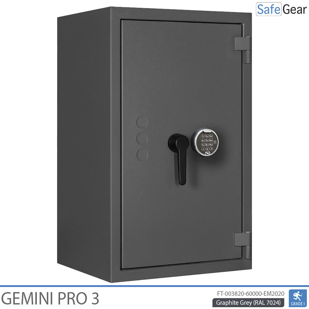 Gemini Pro 3 - Caja fuerte de seguridad (90 litros) - Prueba de robo Grado 1
