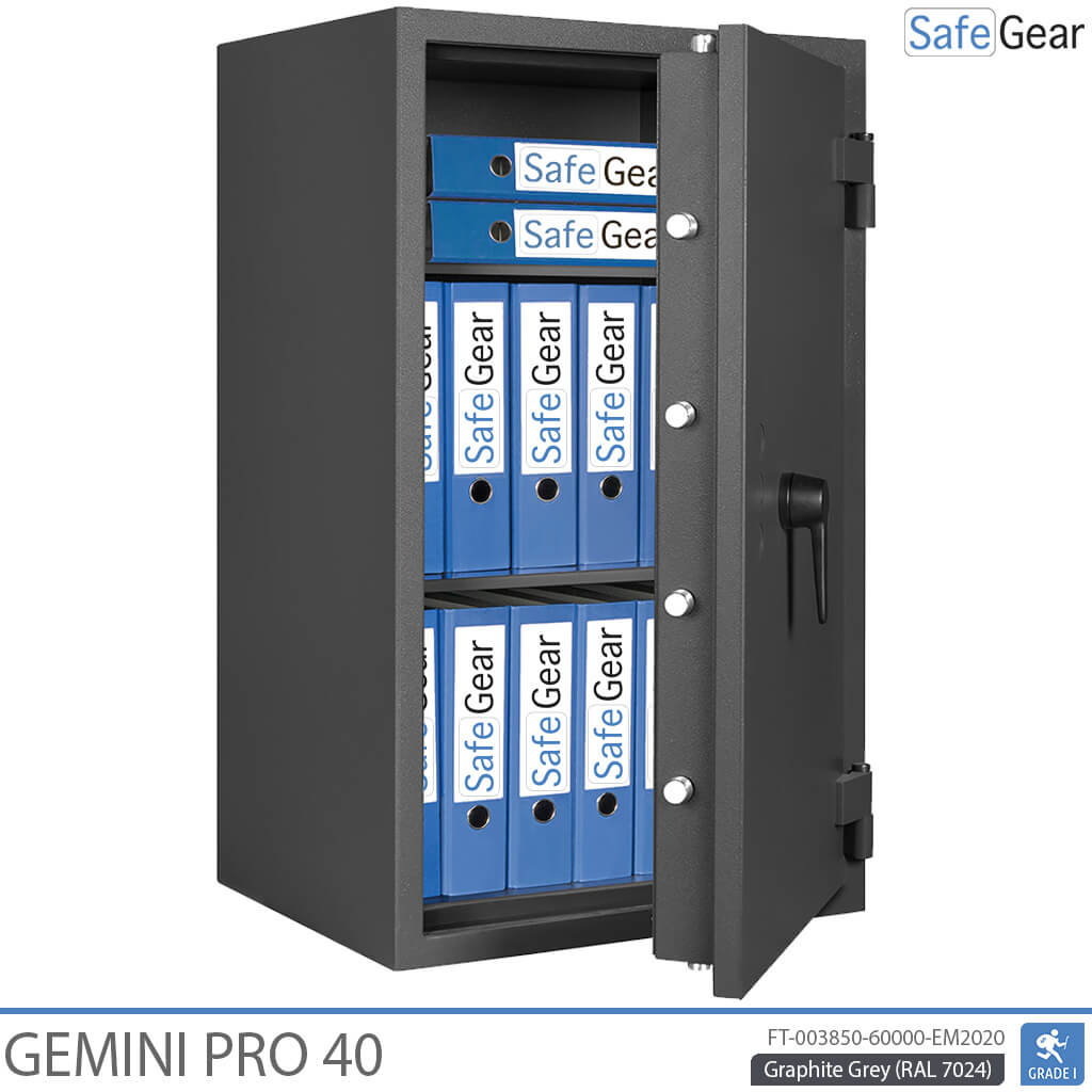 Gemini Pro 40 - Caja fuerte de seguridad (180 litros) - Prueba de robo Grado 1