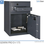 Caja Fuerte De Depósito Gemini Pro D-I 250 (294 L) - Grado de prueba contra robo D-I - Cerradura con llave